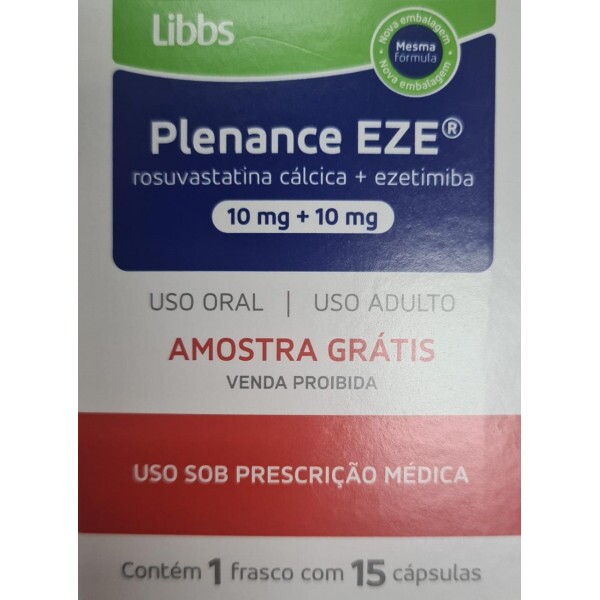 Plenance EZE - Rosuvastina 10mg + Ezetimiba 10mg - 15 Cápsulas